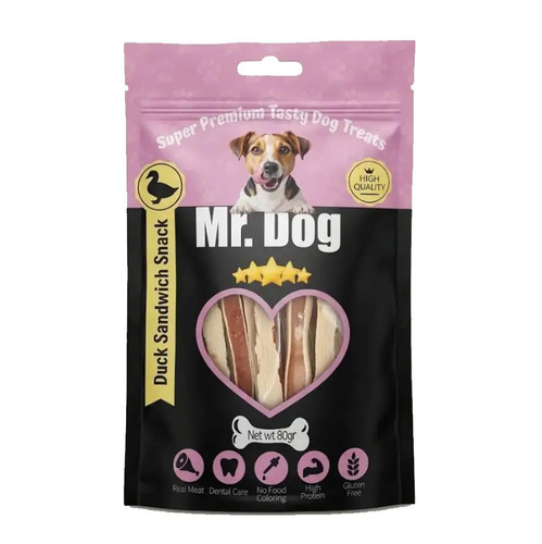 Mr Dog חטיף כריך ברווז 80 גרם