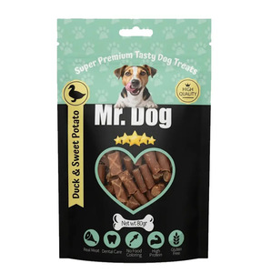 Mr Dog חטיף מקלות ברווז ובטטה 80 גרם