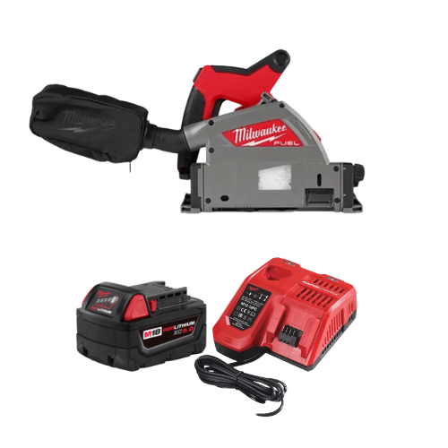 סט מסור מסילה מילווקי Milwaukee M18 FPS55 / 2831-20 165 מ״מ כולל סוללת 5Ah ומטען