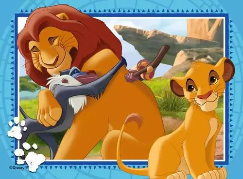 מארז 4 פאזלים בקופסא - מלך האריות