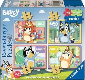 מארז 4 פאזלים בקופסא - פאזל ראשון שלי - BLUEY