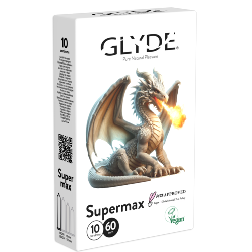קונדום GLYDE סופרמקס – רחב במיוחד 10 יח'