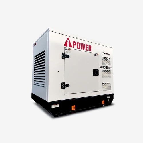 גנרטור דיזל מושתק קירור מים אמריקאי 20KVA כולל חופת השתקה A-ipower