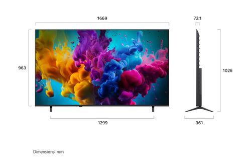 LG 75QNED8MB6T טלוויזיה חכמה 75 אינץ' QNED evo AI MiniLED 4K