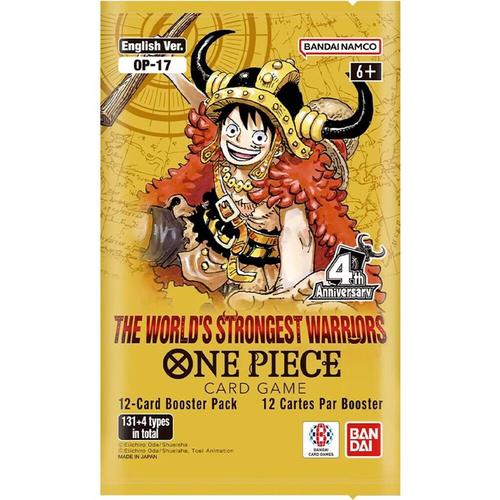 קלפי וואן פיס חבילת בוסטר OP 17 The World's Strongest Warriors Booster Pack - The World's Strongest Warriors (OP17)