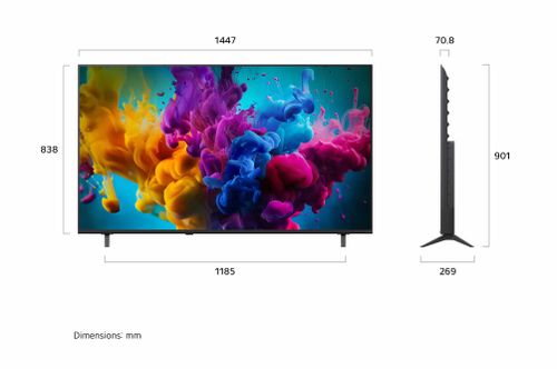  65 אינץ' LG QNED evo AI QNED8M MiniLED טלוויזיה 65QNED8MB6T