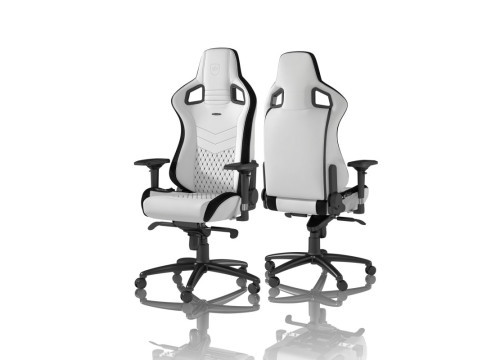 כיסא גיימיניג NOBLECHAIRS EPIC WHITE/BLACK בצבע לבן/שחור