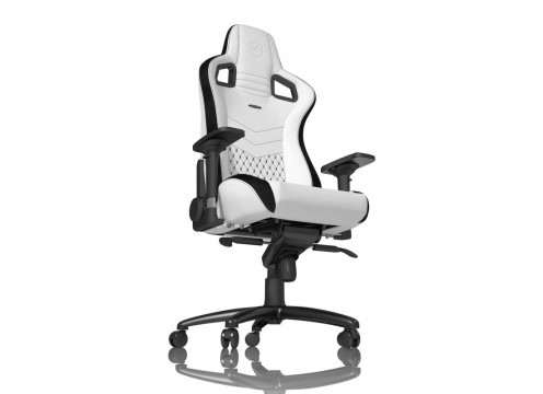 כיסא גיימיניג NOBLECHAIRS EPIC WHITE/BLACK בצבע לבן/שחור
