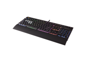 מקלדת גיימינג מכנית שקטה CORSAIR STRAFE RGB CHERRY MX