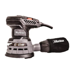 מלטשת אקצנטרית Hunter 300W ‏5 אינץ׳ (125 מ״מ) עם שק בד לאבק – דגם 100500-020