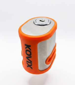 מנעול דיסק עם אזעקה 5.5 מ"מ כתום KOVIX קוביקס