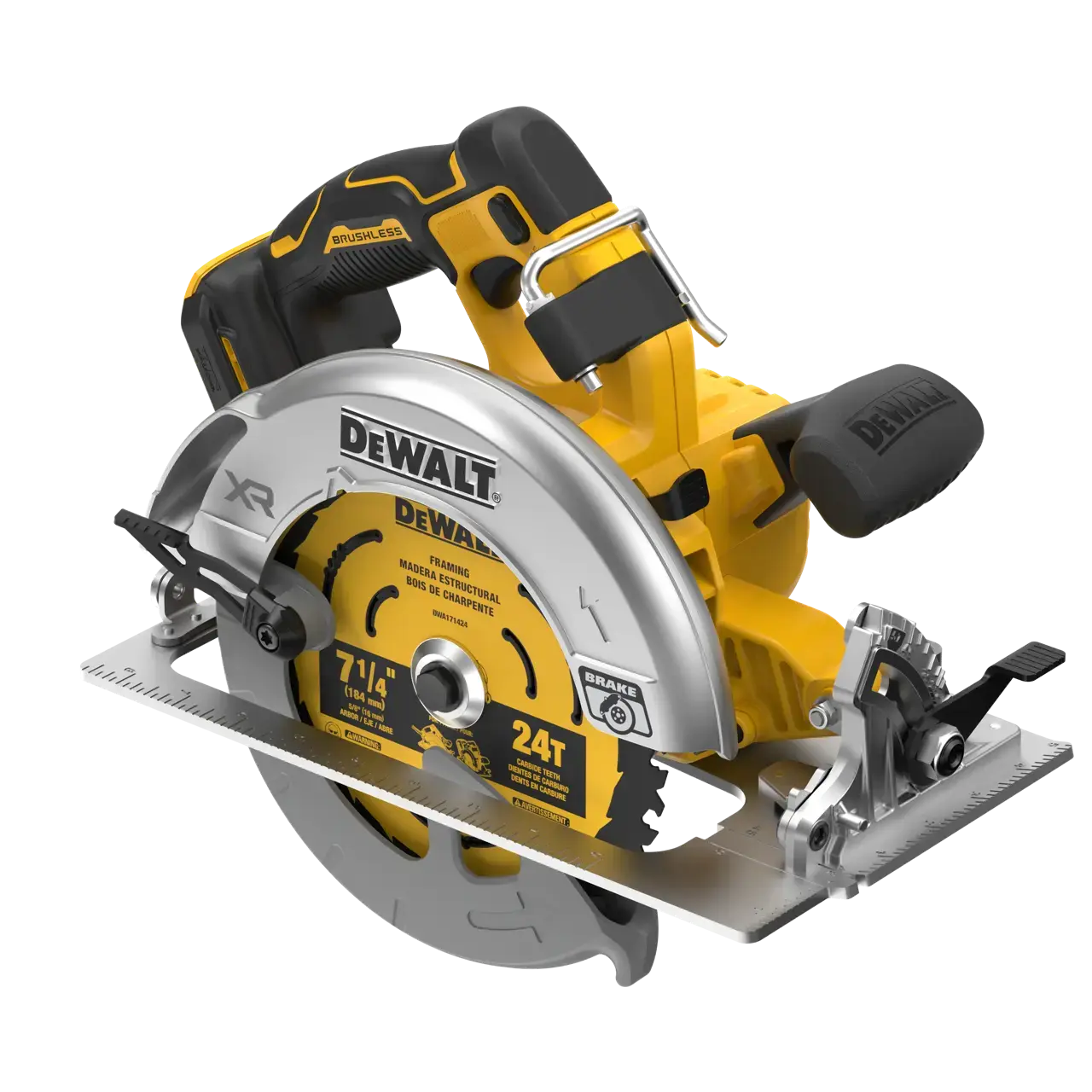 מסור עגול נטען "1/4 7 (184 מ"מ) 20V MAX XR Brushless עוצמתי (גוף בלבד) - DeWalt DCS590N