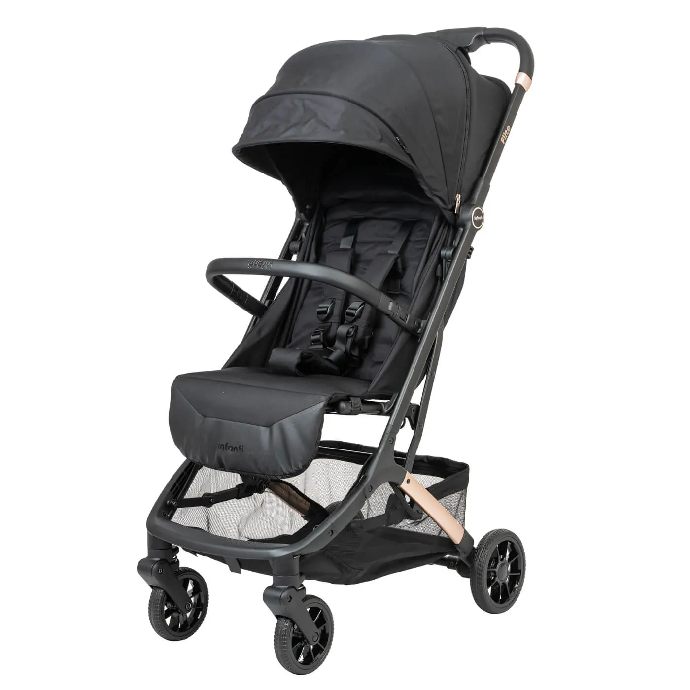 טיולון קומפקטי המתאים מלידה ועולה למטוס Flite - שחור Black