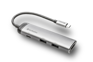 תחנת עגינה VERBATIM USB-C™ MULTIPORT HUB USB 3.1 GEN1 / U3.0 / HDMI 