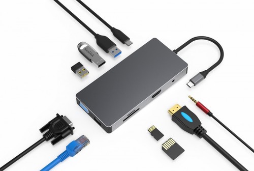 תחנת עגינה USB C למגוון חיבורים