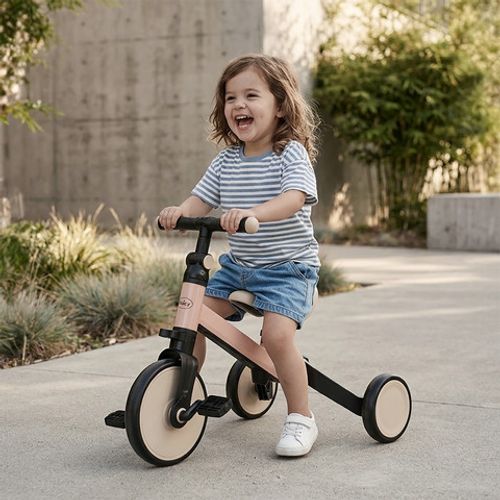 אופניים לילדים שהופכות לאופני איזון ולוסיטי רטרו דגם Velocity Retro Style טוייגי צבע ורוד