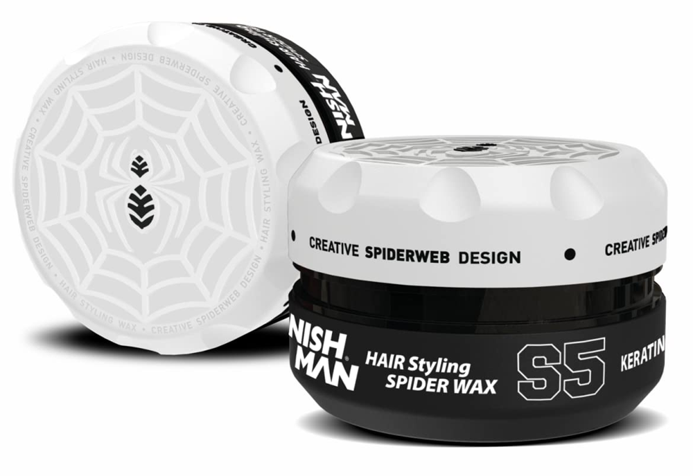 ווקס סביידר לעיצוב שיער NISHMAN S5 Keratin White בניחוח קוקוס – 150 מ״ל