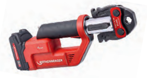 מכשיר לחיצה נטען ROMAX COMPACT TWIN TURBO עם ראשים ROTHENBERGER 1000002113