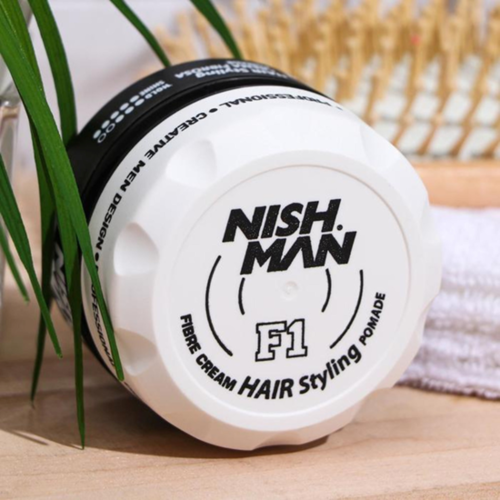 קרם עיצוב נישמן - Nishman Hair Styling Fiber Cream Pomade F1 100ml