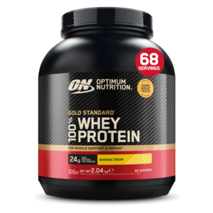 אבקת חלבון קרם בננה Optimum Nutrition Gold Standard 100% Whey – ‏2.04 ק"ג, 68 מנות אופטימום נוטרישן | Optimum Nutrition