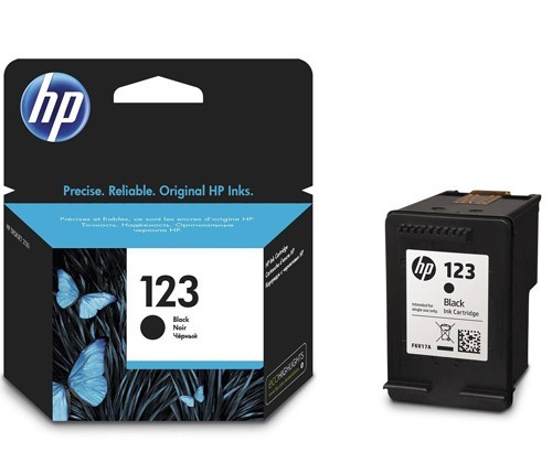 ראש דיו שחור מקורי HP 123 F6V17AE (120 דפים)