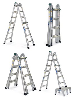 סולם אלומיניום טלסקופי 3X4 תקני KR-12X