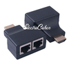 מפצל רשת 2 נקבות RJ45 לHDMI זכר