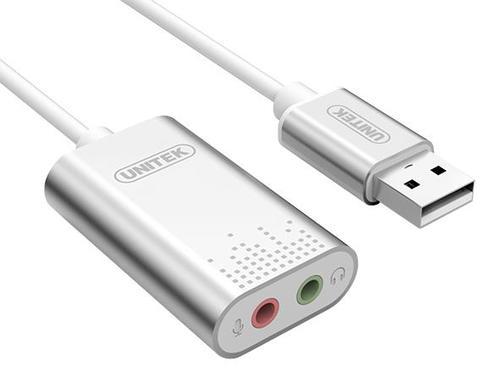 מתאם USB לאודיו ,סטיראו מבית UNITEK Y247A