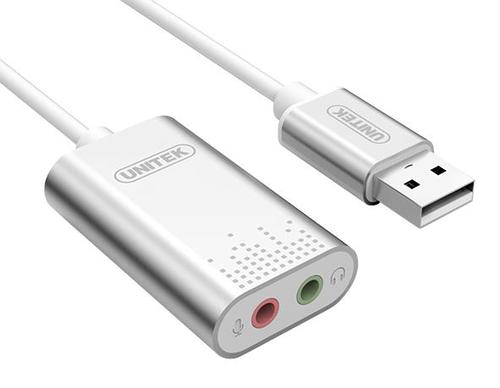 מתאם USB לאודיו ,סטיראו מבית UNITEK Y247A