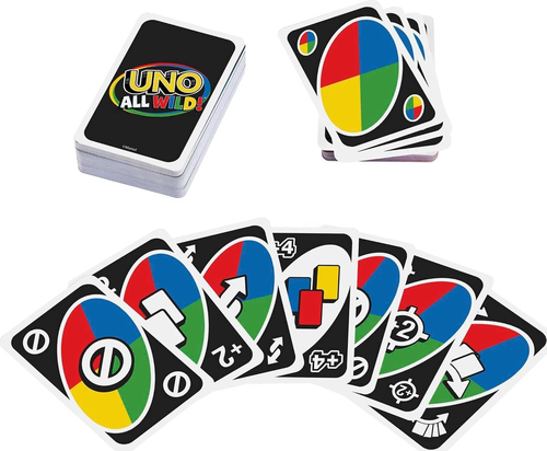 משחק קלפים אסטרטגי אונו UNO מהדורת הכל פרוע ALL WILD!