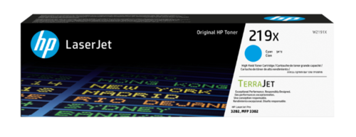 טונר כחול מקורי HP 219X W2191XC (2,500 דפים)