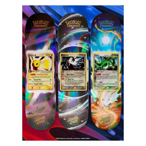 סקייטבורד פוקימון / סנטה קרוז 2026 Pokemon x Santa Cruz Skateboard Pokémon TCG Blind Bag Deck 2026