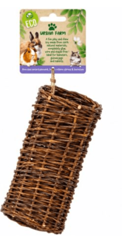 מנהרת נצרים קלועים לתלייה למכרסמים קטנים Urban Farm במידה 25×12 ס