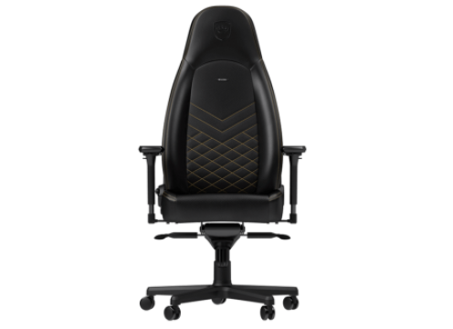 כיסא גיימינג NOBLECHAIRS ICON BLACK/GOLD בצבע שחור/זהב NBL-ICN-PU-GOL