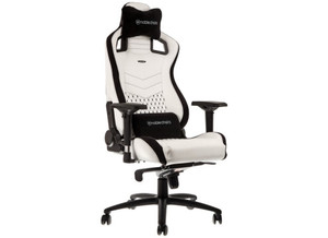 כיסא גיימיניג NOBLECHAIRS EPIC WHITE/BLACK בצבע לבן/שחור