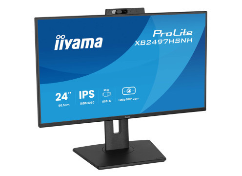 מסך מחשב  IIYAMA 23.8’’ FHD 100HZ 1MS WEBCAM USB-C XB2497HSNH-B1