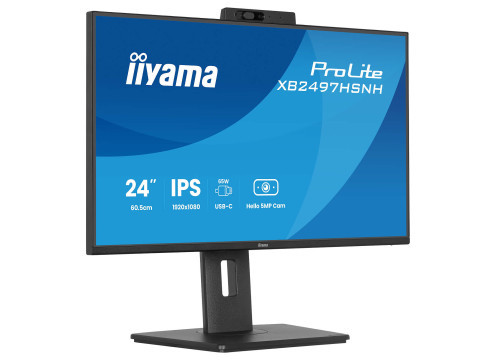 מסך מחשב  IIYAMA 23.8’’ FHD 100HZ 1MS WEBCAM USB-C XB2497HSNH-B1