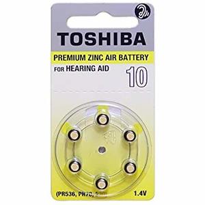 מארז 6 סוללות למכשיר שמיעה TOSHIBA 10