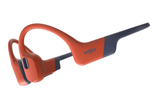  אוזניות SHOKZ OPENSWIM PRO בצבע אדום