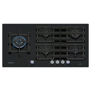 כיריים גז 90 ס"מ Siemens סימנס דגם ER9A6SH40 משטח זכוכית מחוסמת שחורה | iQ700