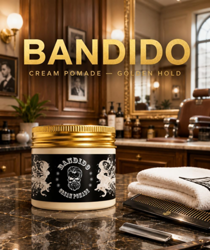 קרם פומייד לעיצוב שיער BANDIDO Pomade Cream בעיצוב החדש – 125 מ״ל