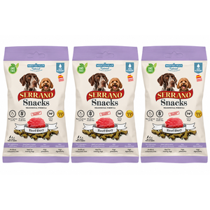3 חטיף לאילוף ופינוק סראנו serrano בקר 100 גרם