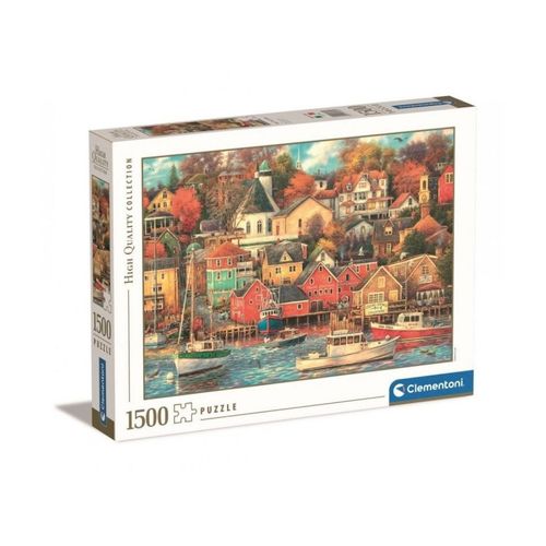 קלמנטוני - פאזל 1500 חלקים נמל ציורי - Clementoni 31685