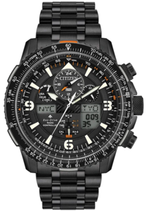שעון טייסים אנלוגי דיגיטלי Citizen JY8075-51E רדיו קונטרול אקו דרייב וספיר