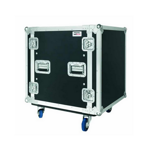 מארז עץ FLIGHT CASE 12U עם גלגלים דגם CR412