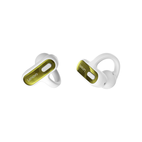אוזניות Lenovo Open-Ear Clip-on Earbuds X500 White GXD1U68428 - צבע לבן / זהב