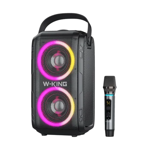 בידורית קריוקי ניידת W-KING T9 / 80W / Bluetooth 5.0 / מיקרופון אלחוטי / 99700-900-32