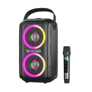 בידורית קריוקי ניידת W-KING T9 / 80W / Bluetooth 5.0 / מיקרופון אלחוטי / 99700-900-32