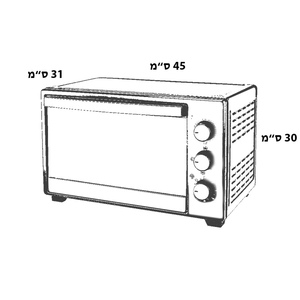 ‏טוסטר אובן Gold Line ATL6621 ‏21 ‏ליטר גולד ליין גולדליין