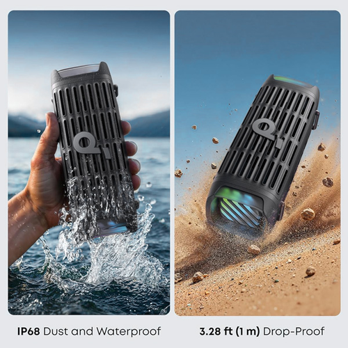 ‏⁧רמקול נייד עם סאבוופר ⁦soundcore Boom 3i 50W⁩ בצבע שחור⁩‏